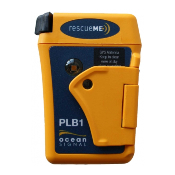 OCEAN SIGNAL PLB1 USER MANUAL Pdf Download ManualsLib