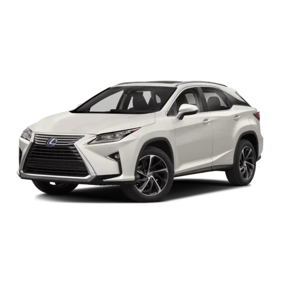 TOYOTA LEXUS RX 350 2016 SERVICE MANUAL Pdf Download | ManualsLib