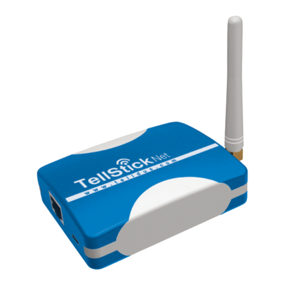 Telldus TellStick Net Quick Manual