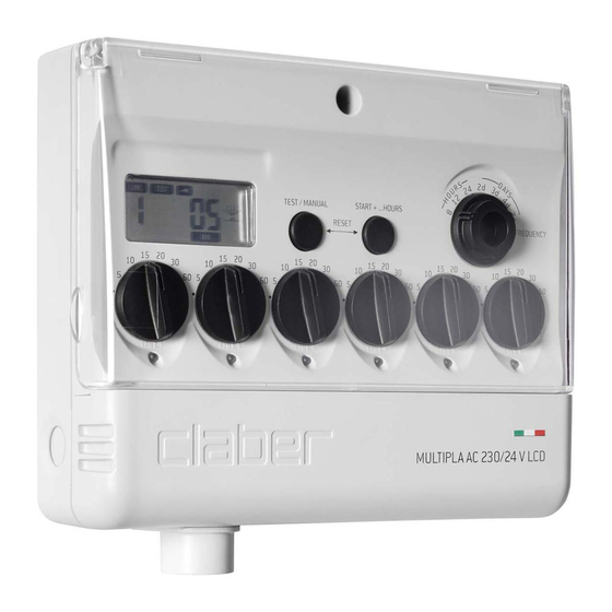 claber Multipla AC LCD User Manual