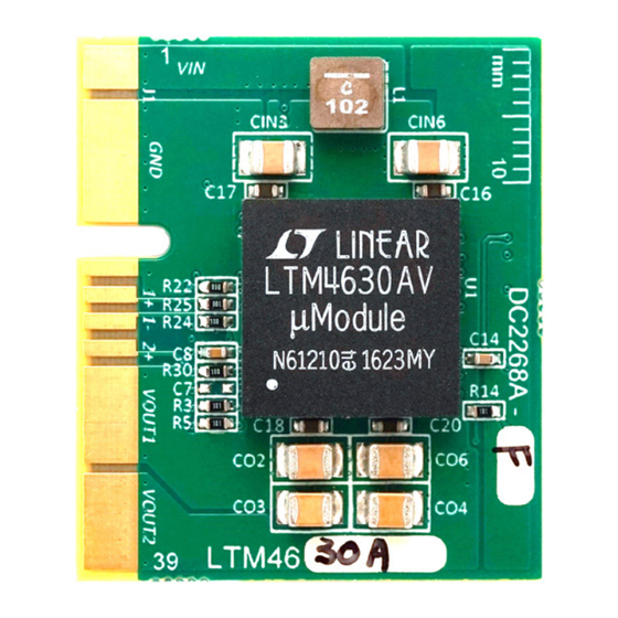 Analog Devices Linear LTM4630A Demo Manual