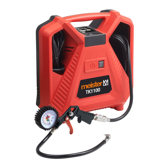User Manuals: Meister TK1100 Portable Air Compressor