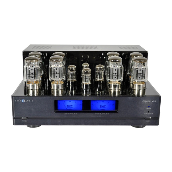Cary Audio Design CAD 120S Owner's Manual