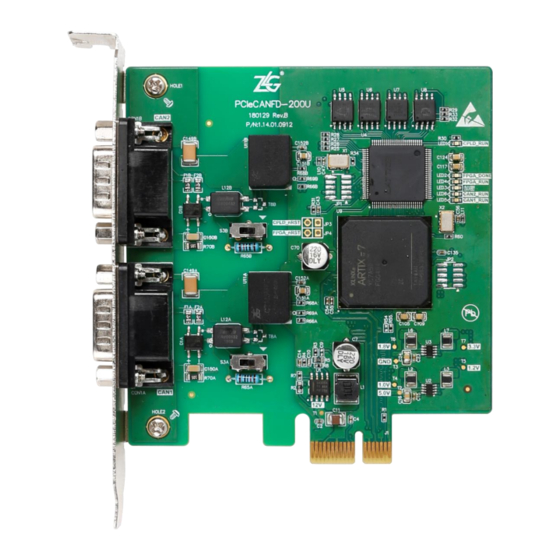 ZLG PCIeCANFD Series User Manual