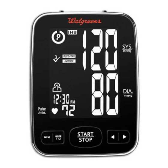 WALGREENS WGNBPA750 MANUAL Pdf Download ManualsLib