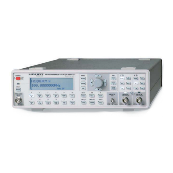 TEST EQUIPMENT DEPOT HM8123 MANUAL Pdf Download ManualsLib