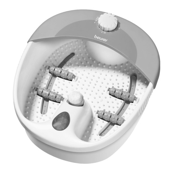 Beurer FB 20 DE Instructions For Use Manual