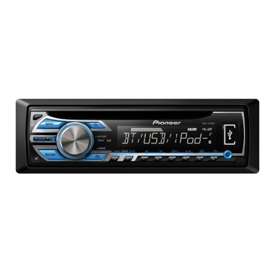 Pioneer DEH-4590BT Owner's Manual