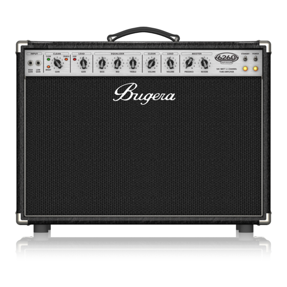 Bugera 6260-212 Specifications