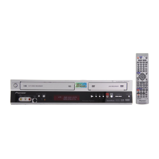 Pioneer DVR-RT501-S Service Manual