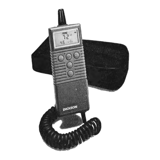Dickson TH550 Operation Manual