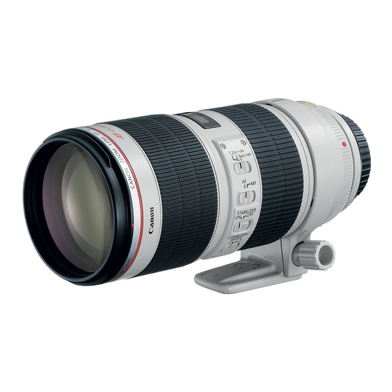 Canon EF70-200mm IS II USM Instructions Manual