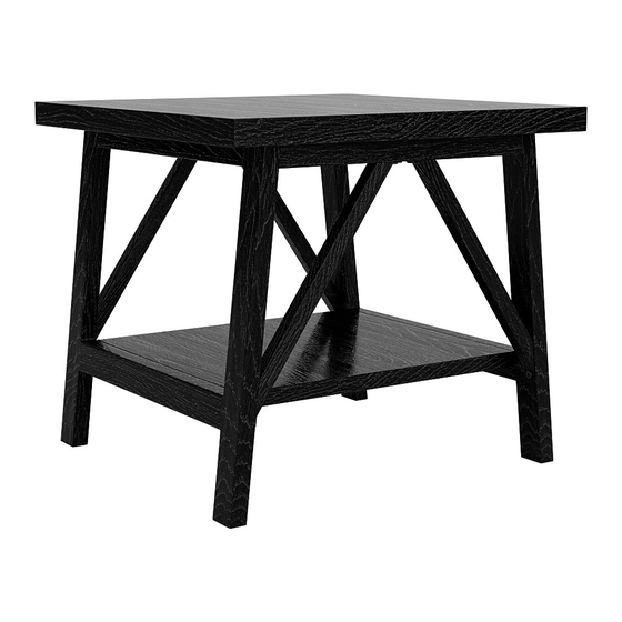 fantastic furniture Nicholls Lamp Table Black Ash Quick Start Manual