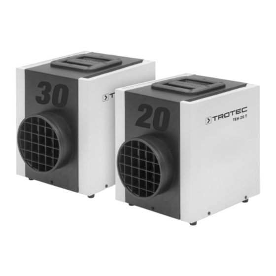 Trotec TEH 20 T Electric Air Heater Manuals