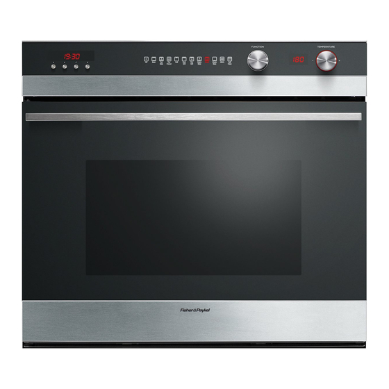 Fisher & Paykel Ob76sdepx Series Quick Start Manual Pdf Download 