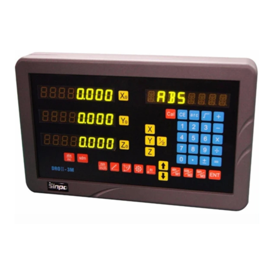 SINPO DRO II SERIES OPERATION MANUAL Pdf Download ManualsLib