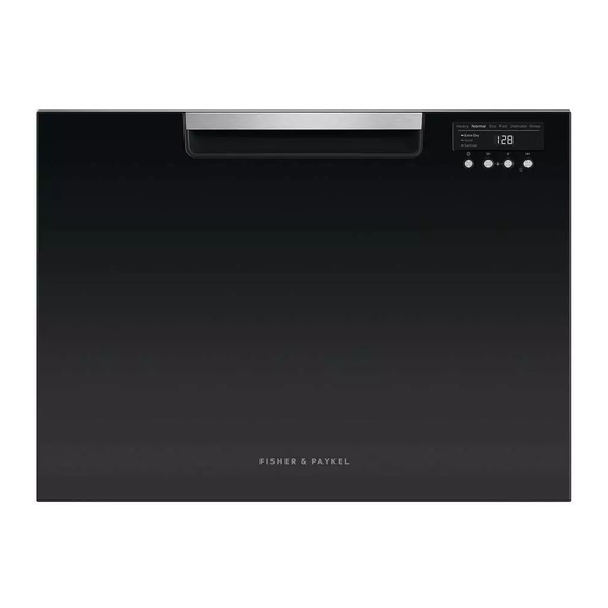 FISHER & PAYKEL SINGLE DISHDRAWER DD24SCT SERIES INSTALLATION MANUAL