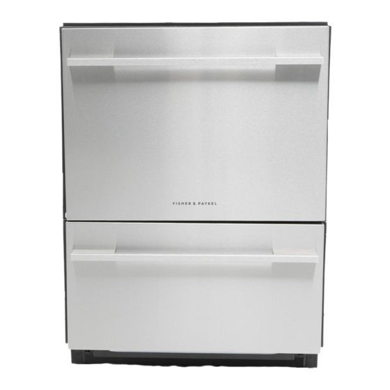 FISHER & PAYKEL DISHDRAWER DD60DTX6I1 USER MANUAL Pdf Download ManualsLib