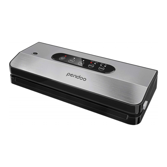 PENDOO VACUUM SEALER MACHINE USER MANUAL Pdf Download ManualsLib