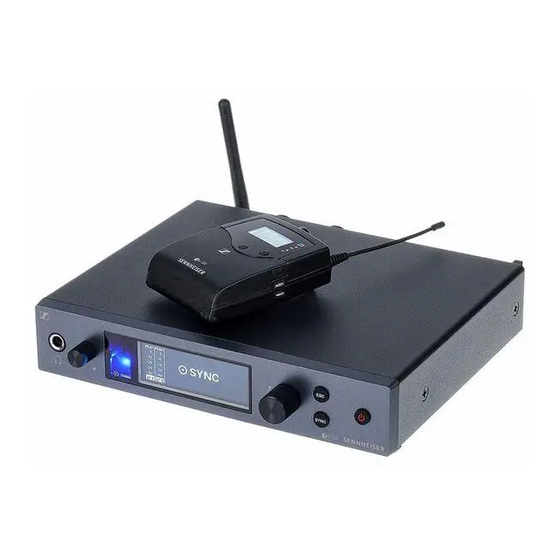 Sennheiser G4-A Instruction Manual