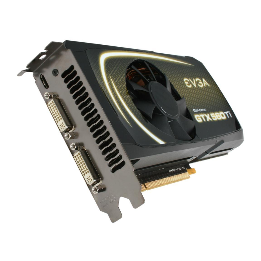 EVGA GeForce GTX 560 Ti FPB Specifications