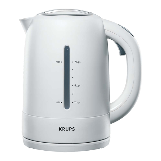 Krups Aquacontrol FLF1 Safety Instructions