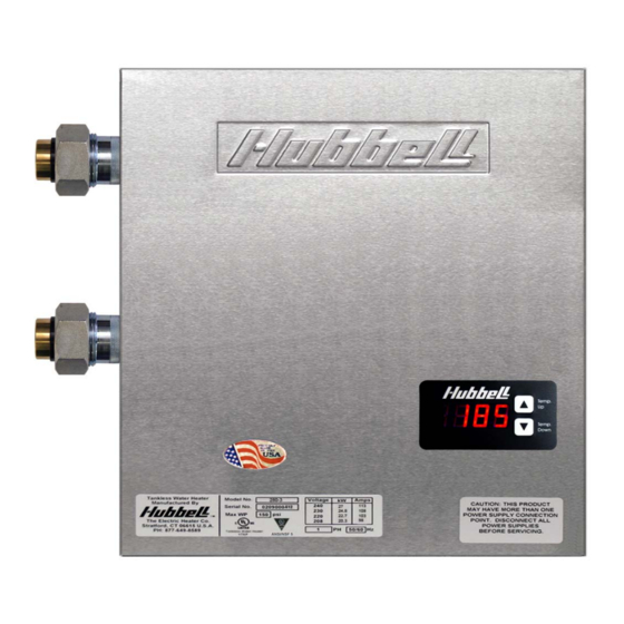 Hubbell JHX Installation, Operation And Maintenance Manual
