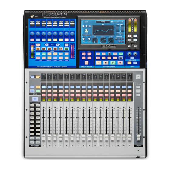 PRESONUS StudioLive Series III Quick Start Manual