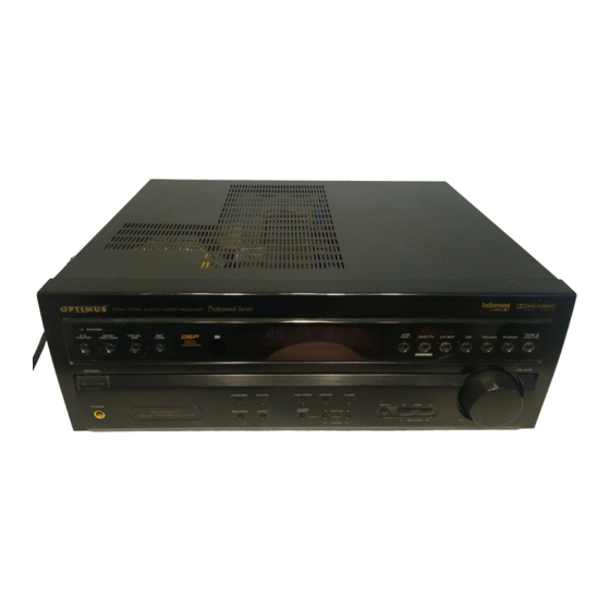 Optimus STAV-3780 Owner's Manual
