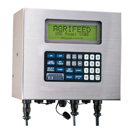 GSE Agrifeed  5500 Reference Manual