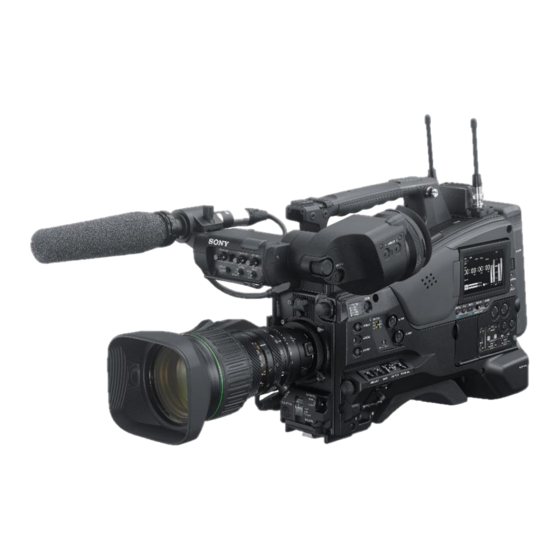 Sony PXW-X400 Instructions Before Use