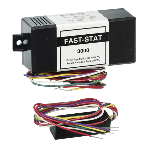 Nordic Technology FAST-STAT 3000 Installation Instructions