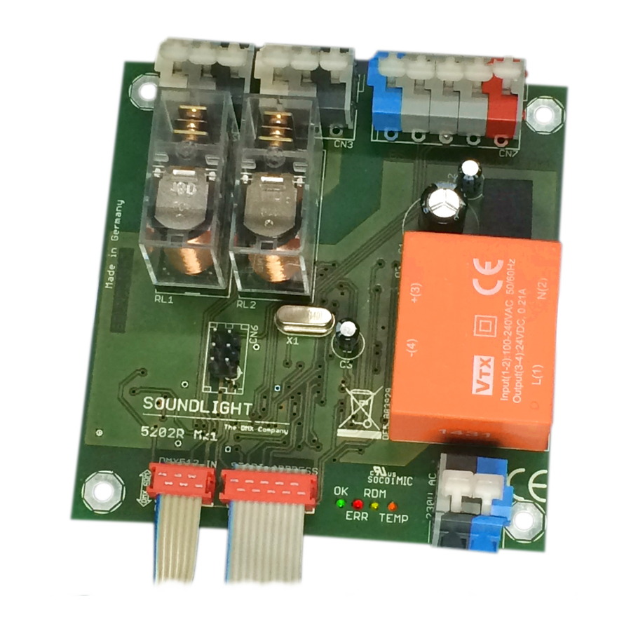 DMX SOUNDLIGHT 5202R-EP Manuals