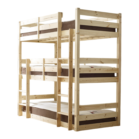 STRICTLY BEDS & BUNKS TRIAD TRIPLE BUNK BED ASSEMBLY INSTRUCTIONS