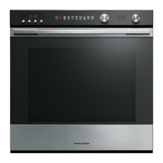 FISHER & PAYKEL OB60SL9DEX1 QUICK START MANUAL Pdf Download | ManualsLib