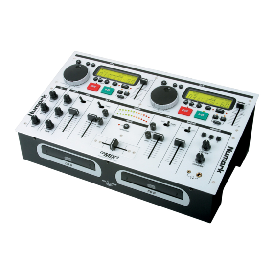 Numark CDMIX2 Quick Start Owner's Manual