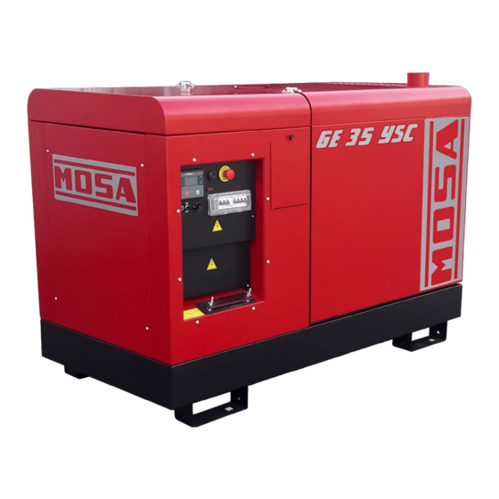 Mosa YANMAR Use And Maintenance Manual