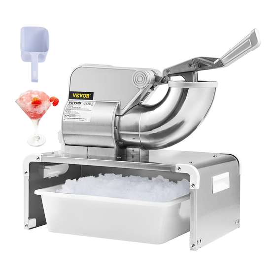 User Manuals: VEVOR BY-300XTD-S Commercial Ice Crusher