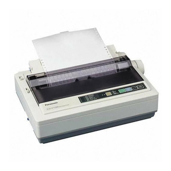 Panasonic KX-P1150 - KX-P 1150 B/W Dot-matrix Printer Service Manual