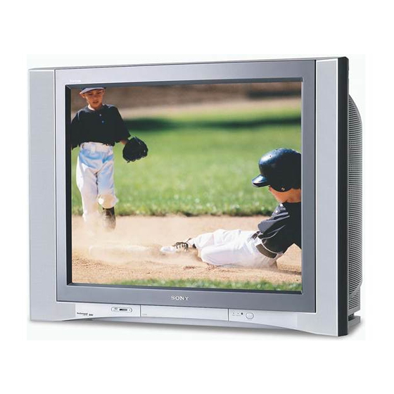 Sony Trinitron KV-34HS510 Service Manual