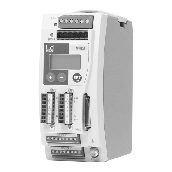 HBM MP85A Operating Manual