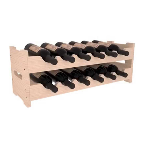 Wine racks America Scalloped Wine Rack Assembly Manual