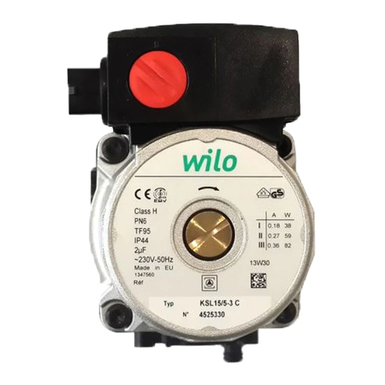 Wilo -Star-Z NOVA Installation And Operating Instructions Manual