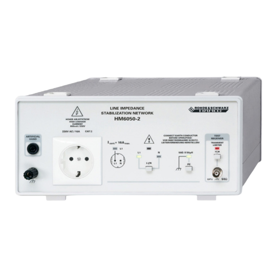 Hameg HM6050-2 Manual