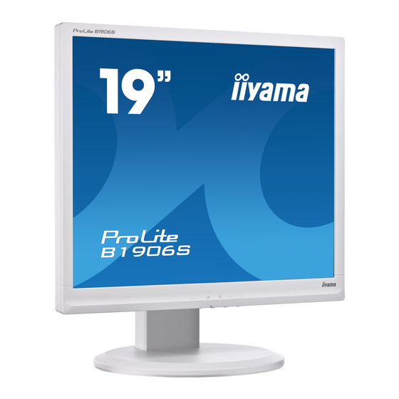 Iiyama ProLite B1906S-1 Manuals