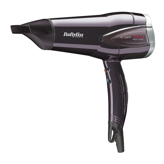 BABYLISS EXPERT 2300 MANUAL Pdf Download | ManualsLib