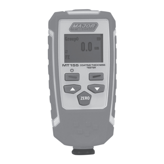 MAJOR TECH MT155 INSTRUCTION MANUAL Pdf Download ManualsLib