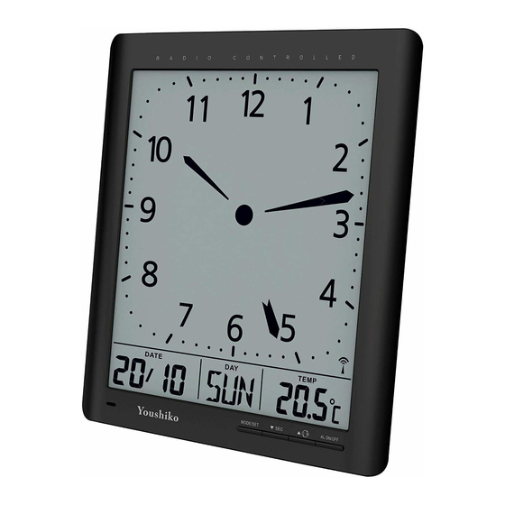 Unilux 400094567 Orologio Da Parete On Time 4 Differenti Fusi Orari, Nero Con Lancette Bianche - Foto 3