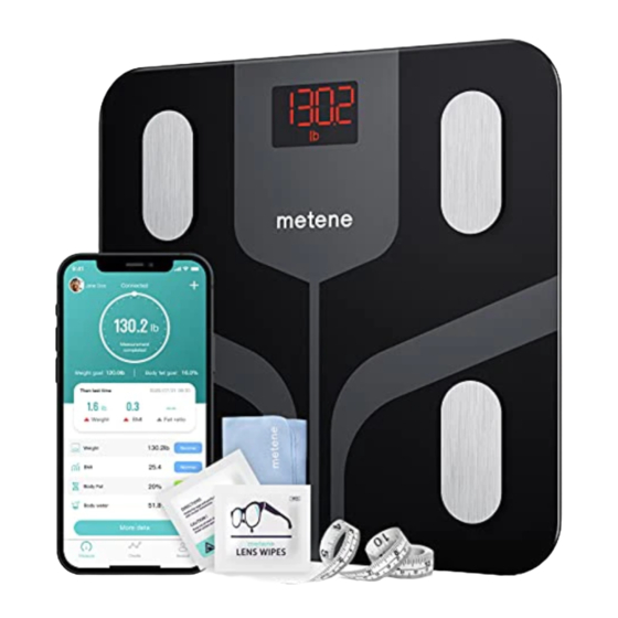 METENE BODY FAT SCALE MANUAL Pdf Download ManualsLib