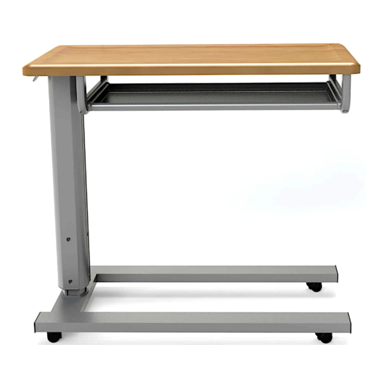 MEDVIRON 32 OVERBED TABLE USER MANUAL Pdf Download ManualsLib